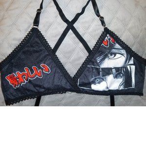 Anime Graphic Crisscross Bralette